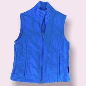 Columbia Quilted Vest with Sweater Back - EUC - Small